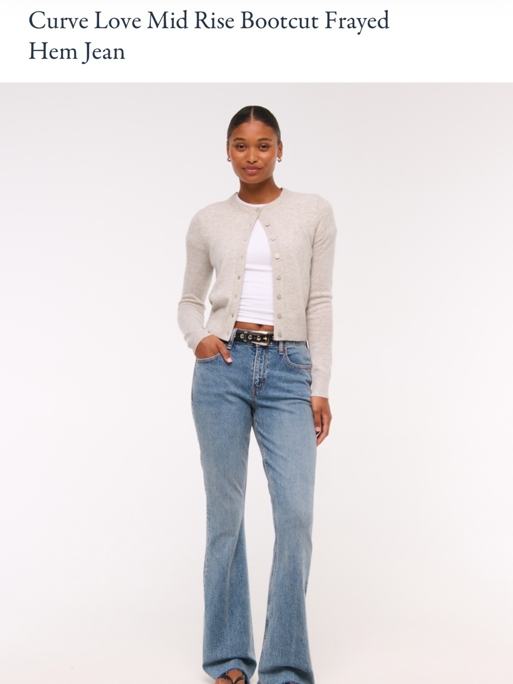Abercrombie & Fitch Light Blue Mid-Rise Bootcut Jeans